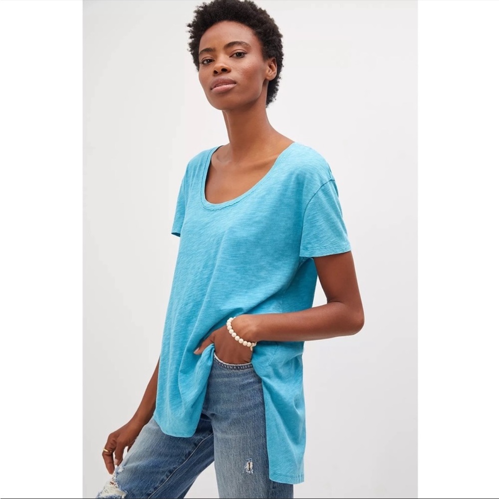 Anthropologie Pilcro Twist-back Tunic Tee